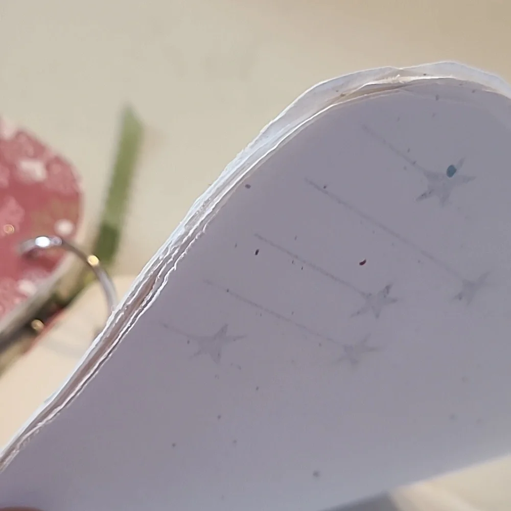 Handmade Pink and Gold Christmas Scrapbook